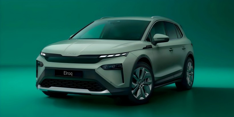 A ŠKODA ELROQ VRS teaser képe: Elektromos teljesítményű SUV családi használatra, 100 km/h -t törve kevesebb, mint 6 másodperc alatt